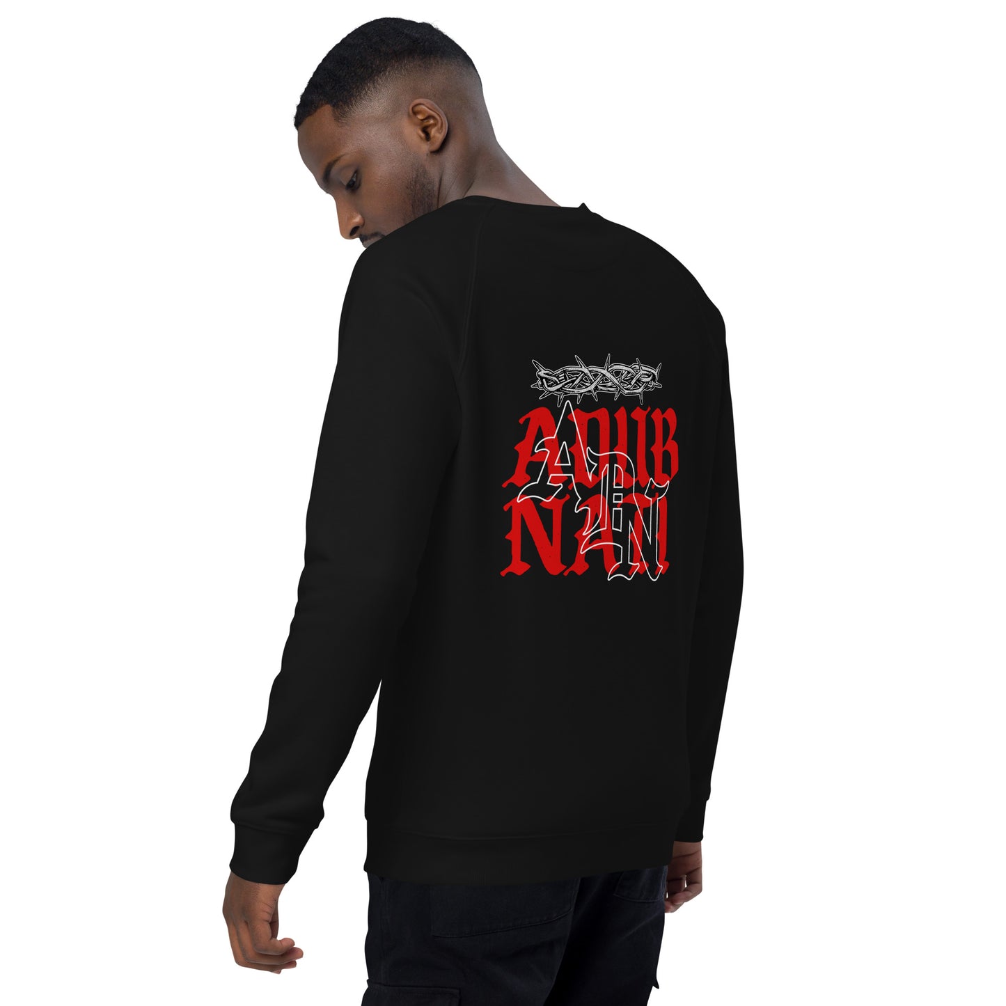 ADN Unisex organic raglan sweatshirt