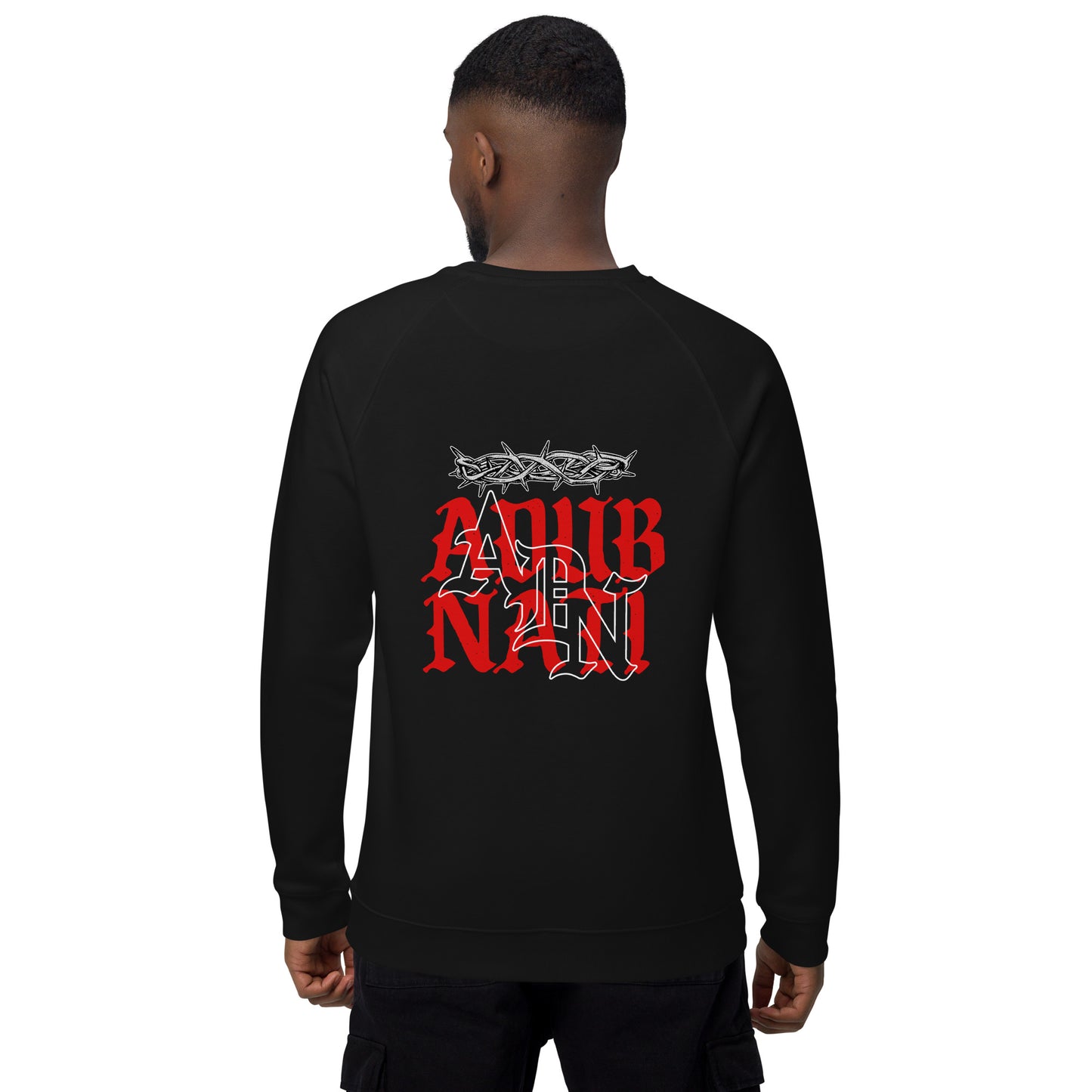 ADN Unisex organic raglan sweatshirt