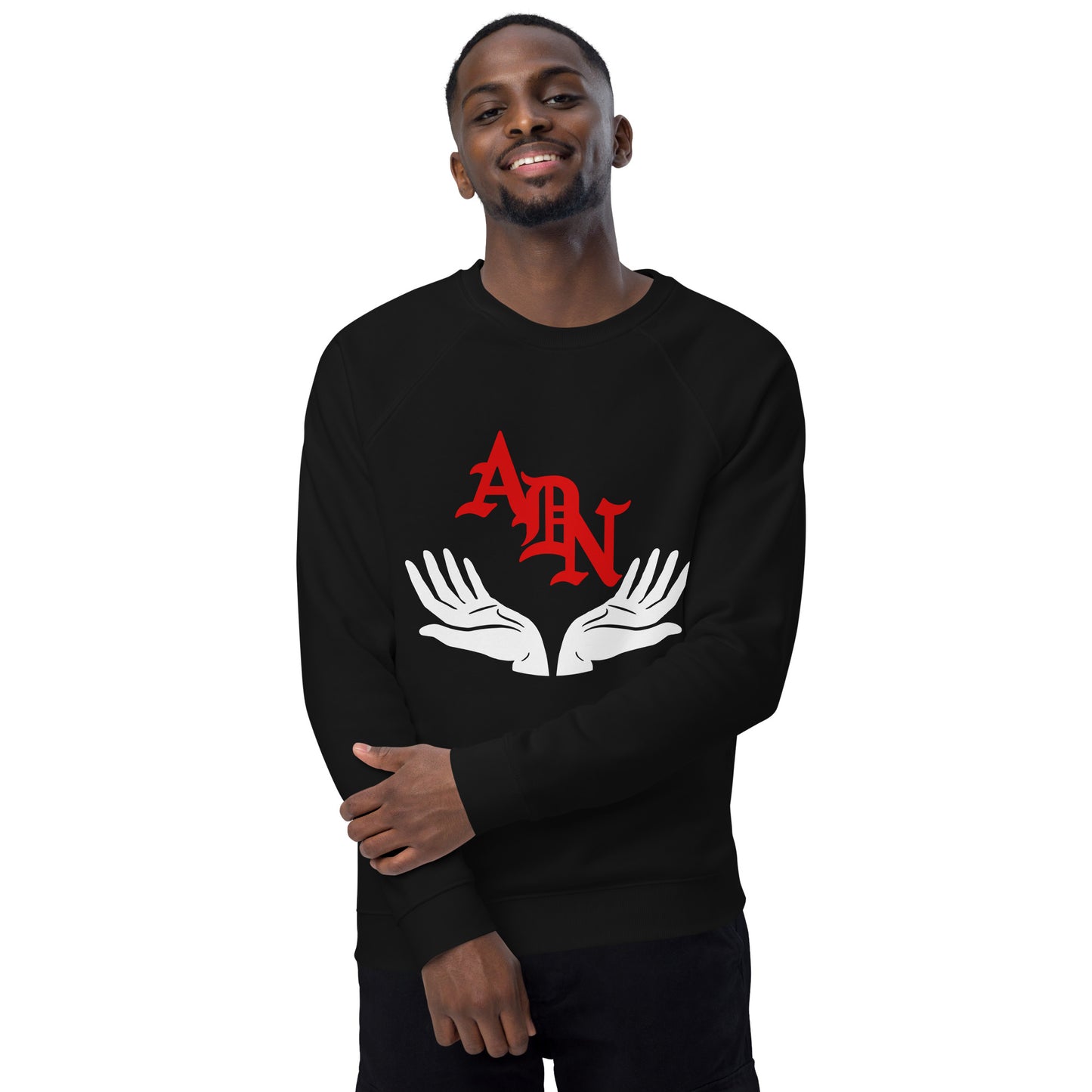 ADN Unisex organic raglan sweatshirt