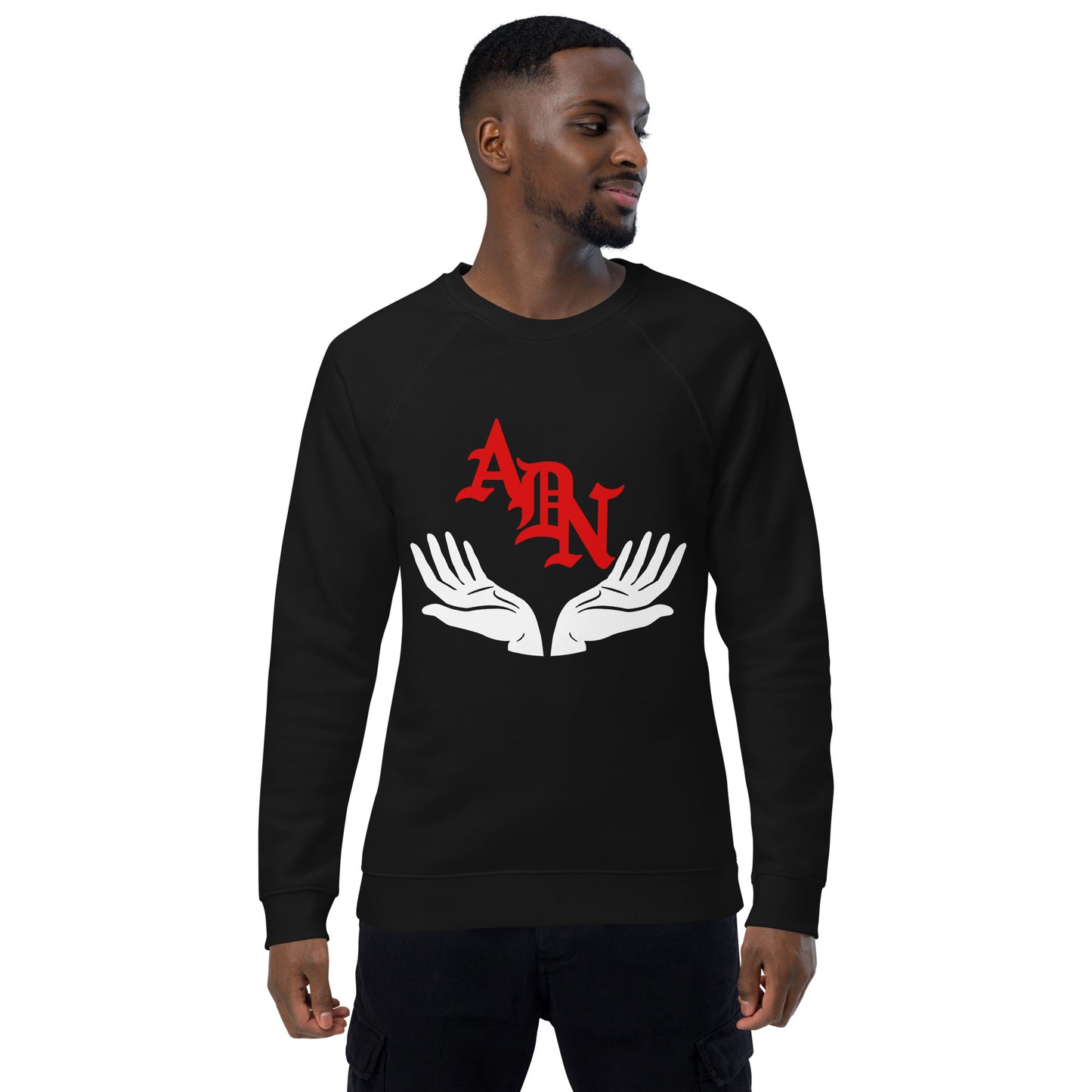 ADN Unisex organic raglan sweatshirt