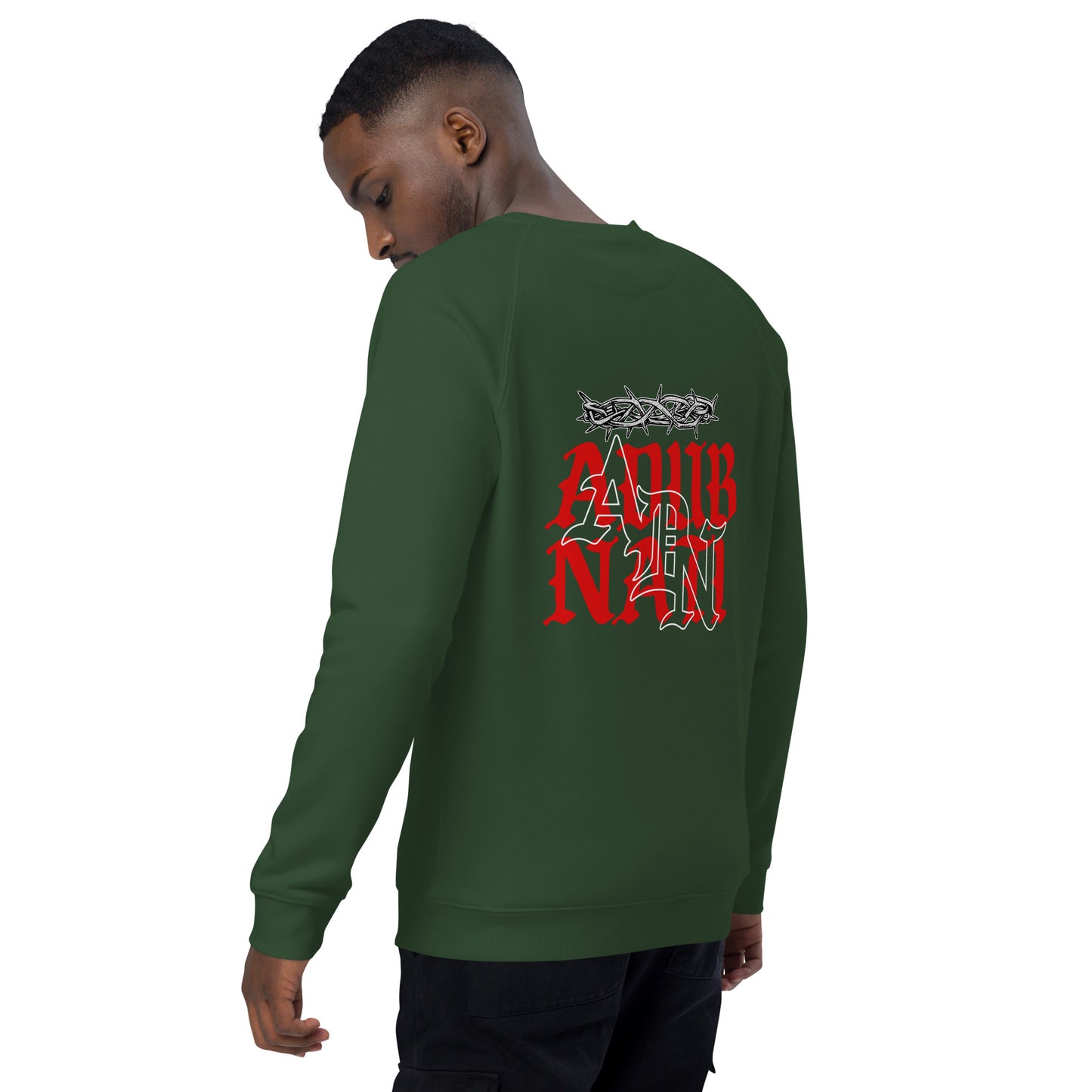 ADN Unisex organic raglan sweatshirt