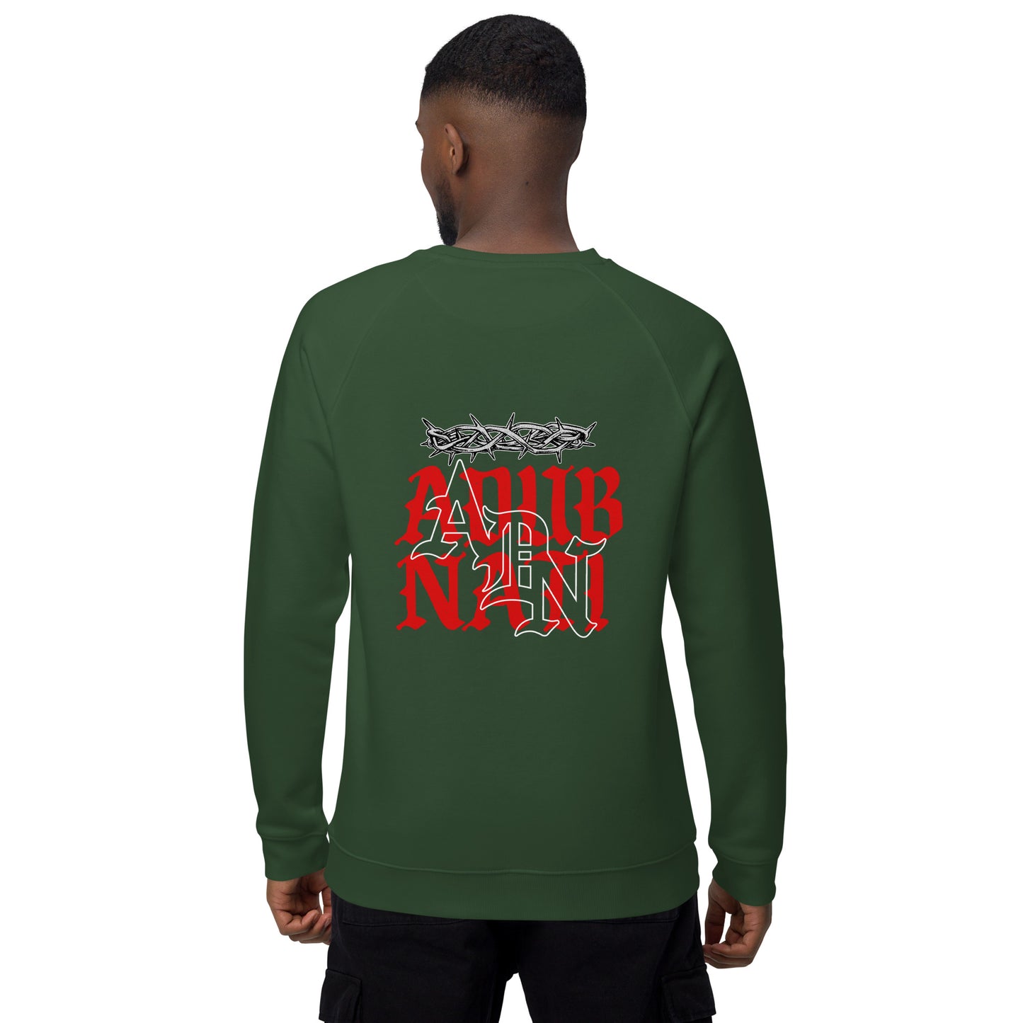 ADN Unisex organic raglan sweatshirt