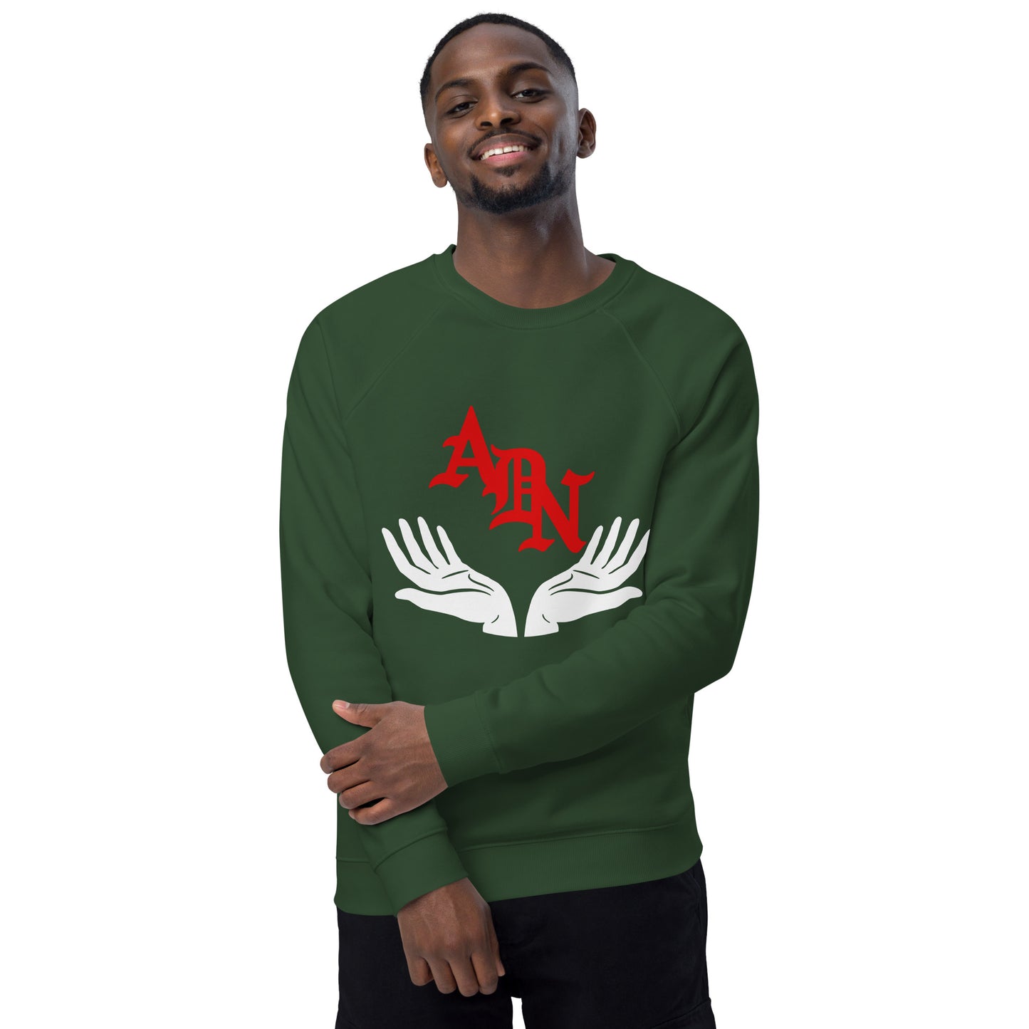 ADN Unisex organic raglan sweatshirt