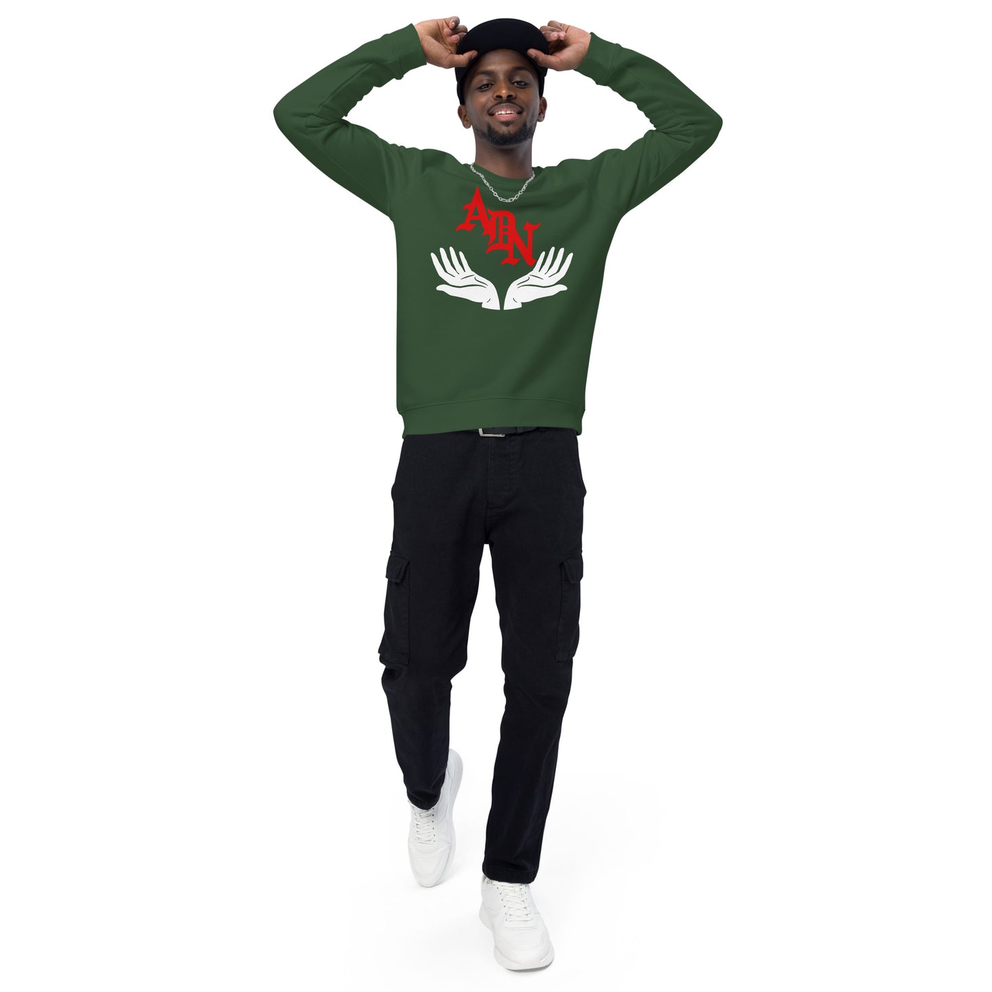 ADN Unisex organic raglan sweatshirt
