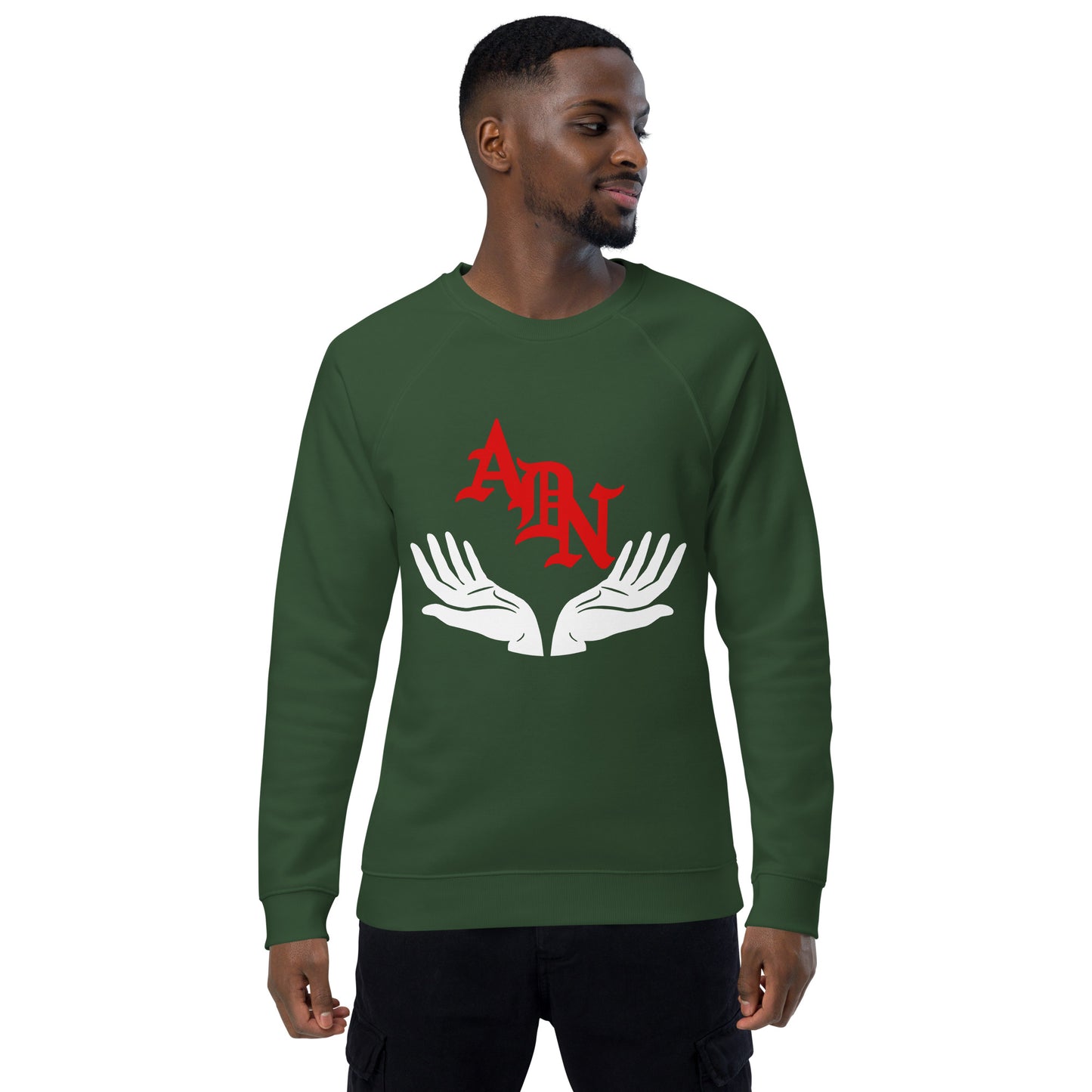ADN Unisex organic raglan sweatshirt