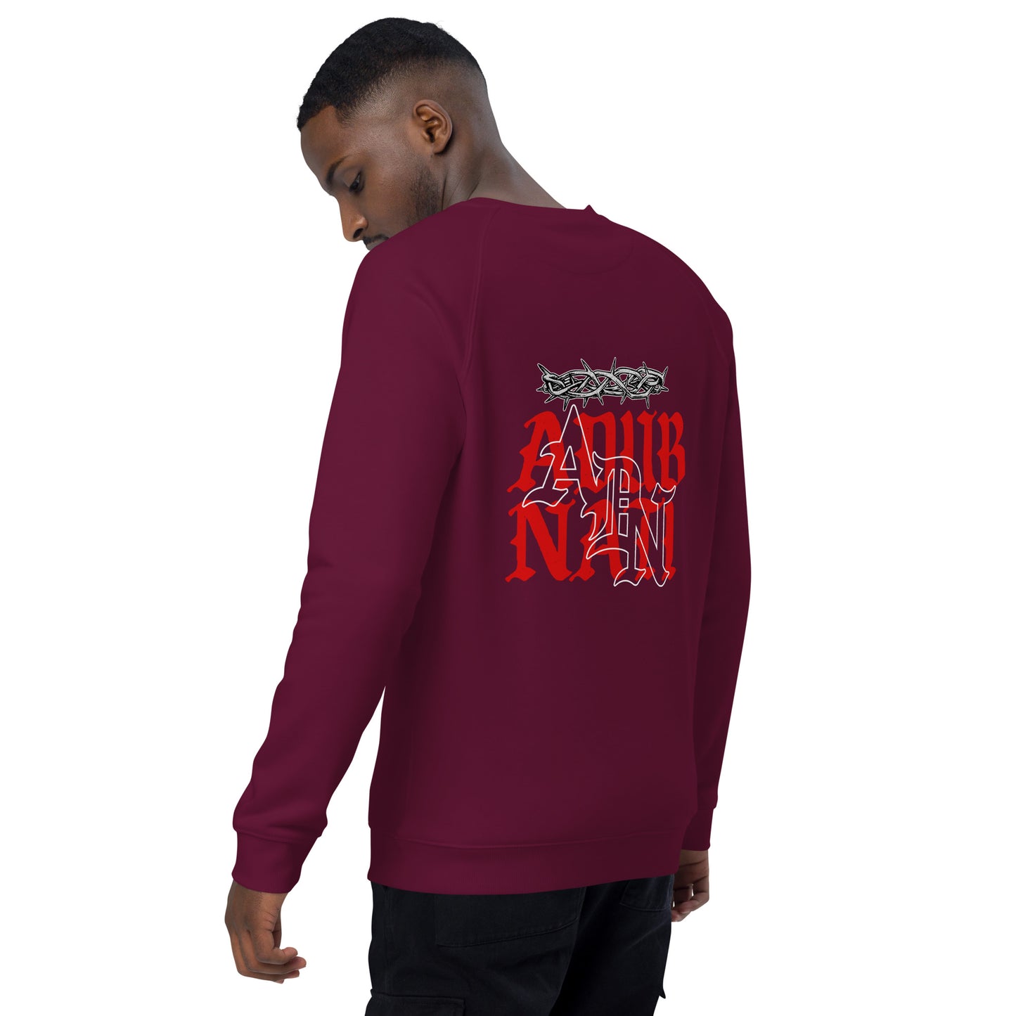 ADN Unisex organic raglan sweatshirt