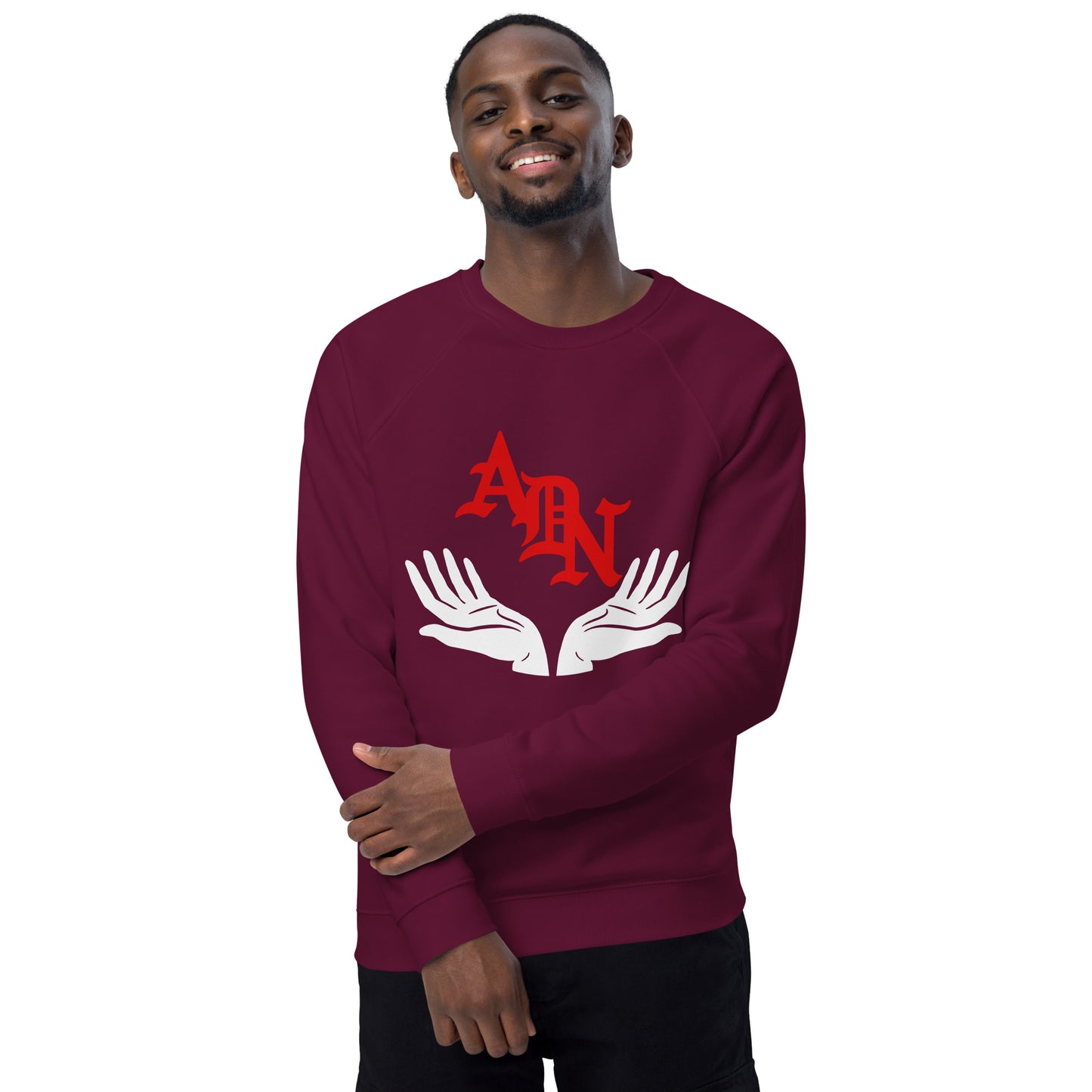 ADN Unisex organic raglan sweatshirt