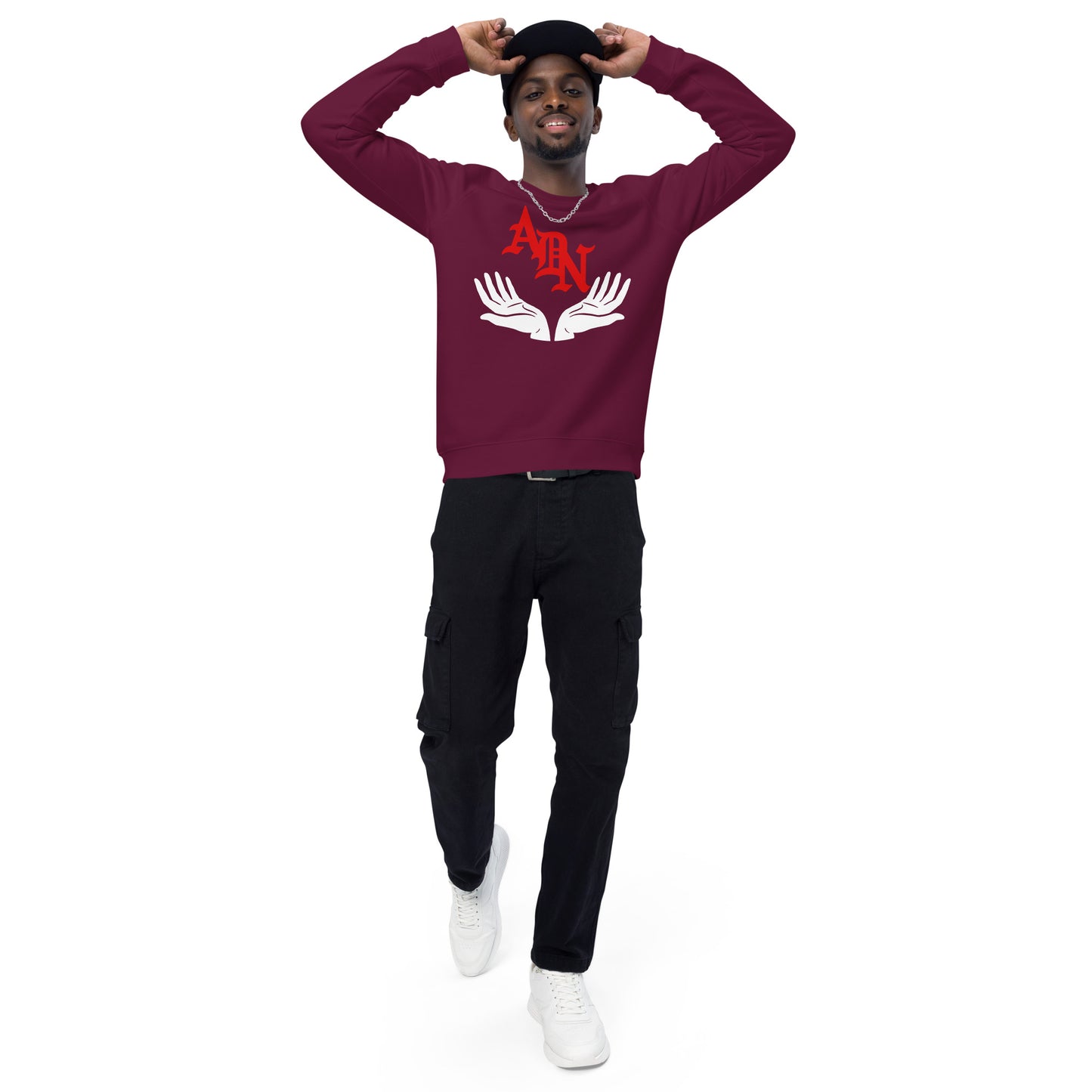 ADN Unisex organic raglan sweatshirt