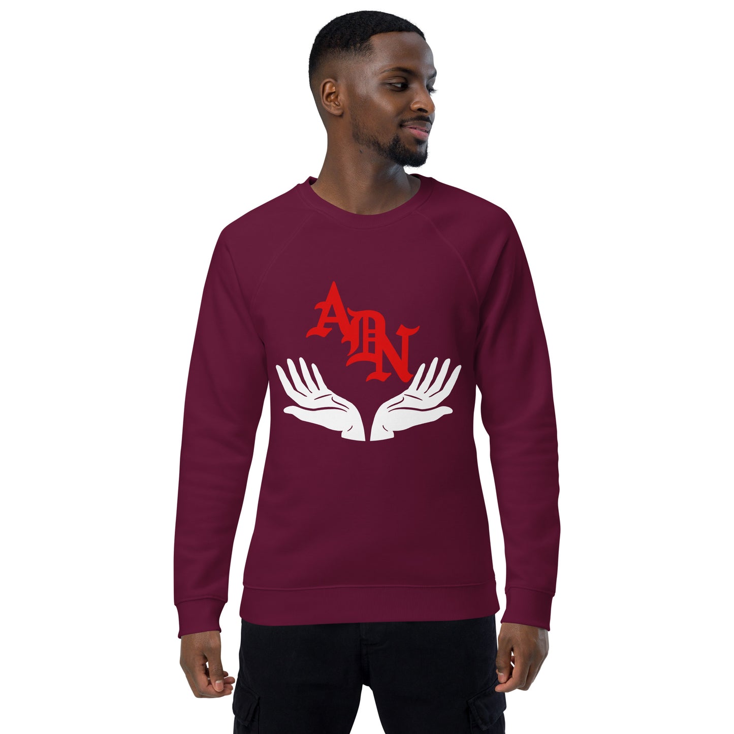ADN Unisex organic raglan sweatshirt