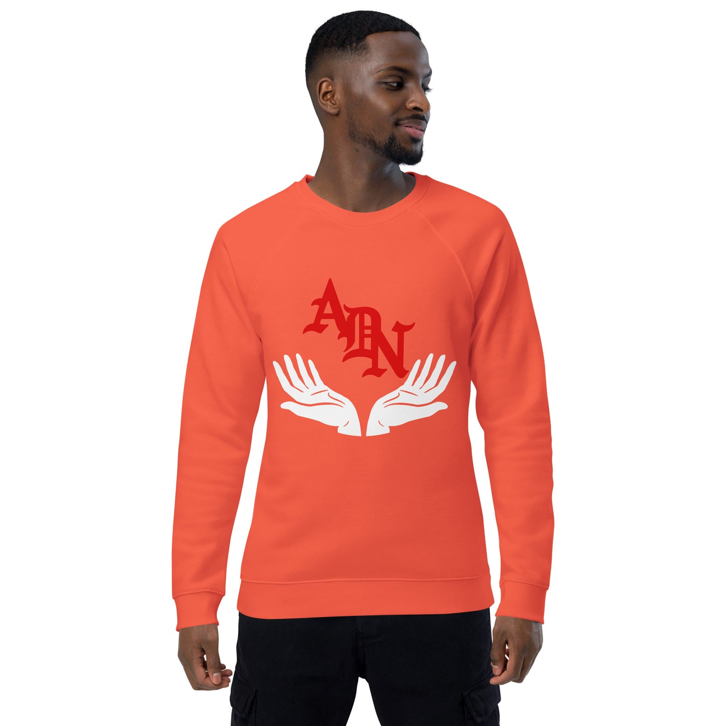 ADN Unisex organic raglan sweatshirt
