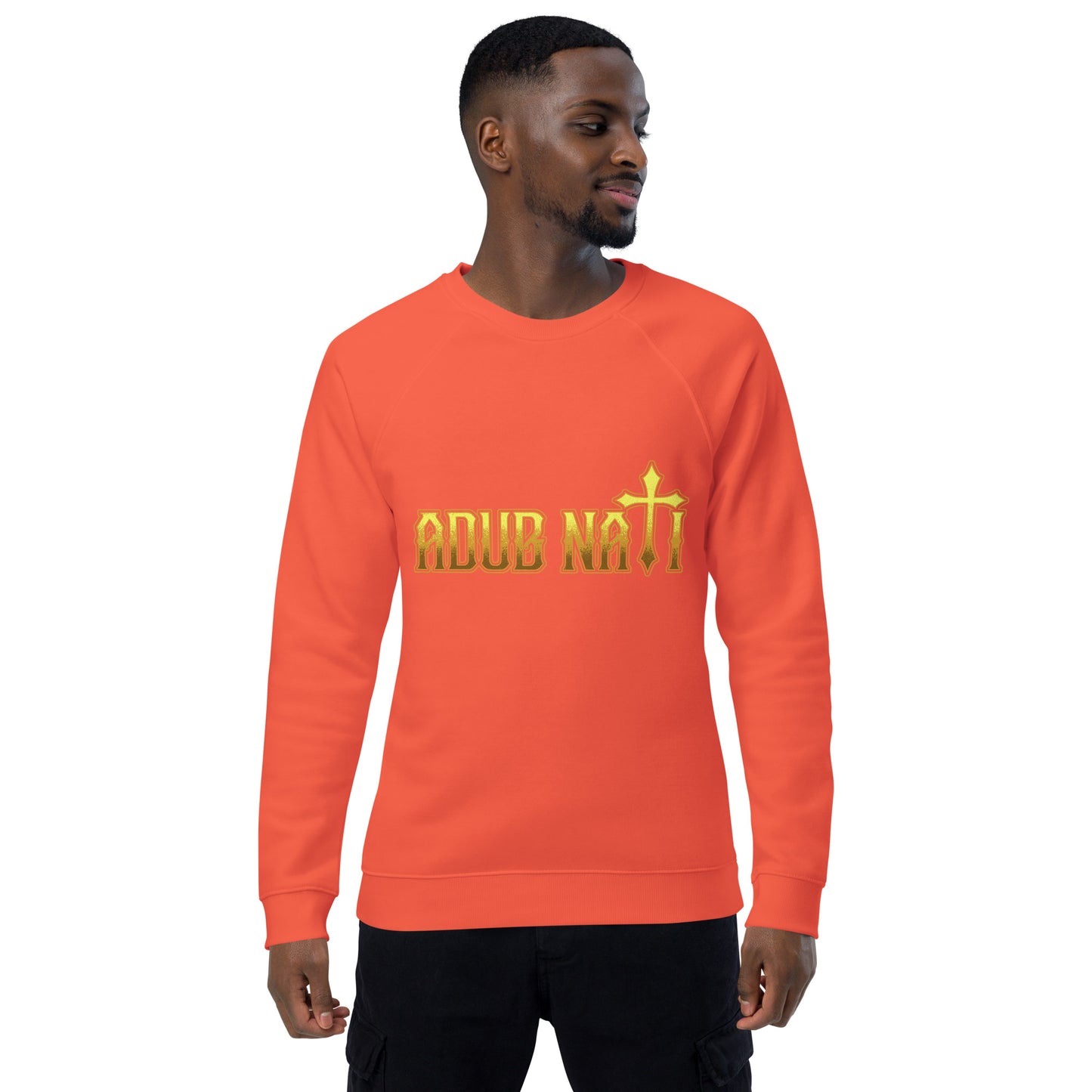 Adub Nati Faith over Fear Unisex organic raglan sweatshirt