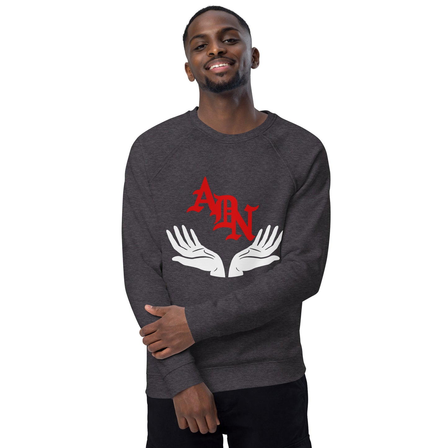 ADN Unisex organic raglan sweatshirt