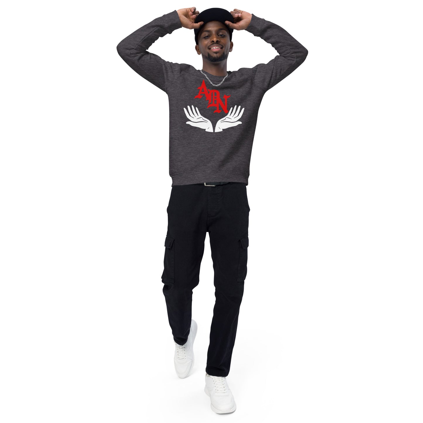 ADN Unisex organic raglan sweatshirt