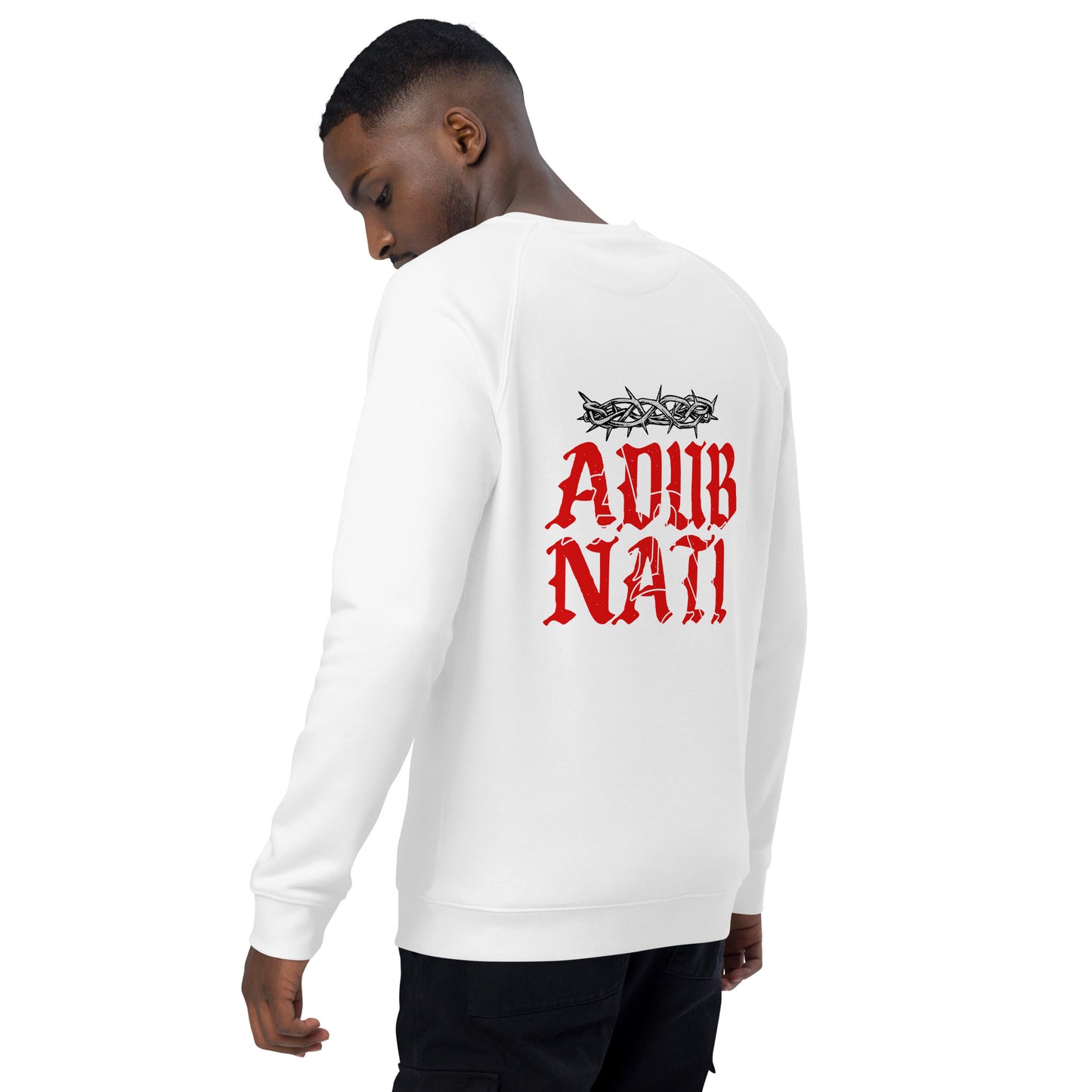 ADN Unisex organic raglan sweatshirt