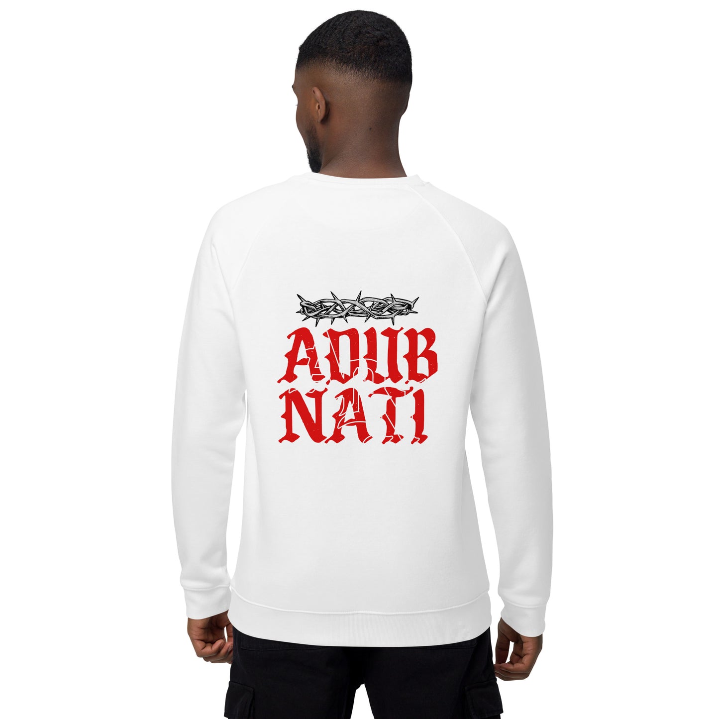 ADN Unisex organic raglan sweatshirt