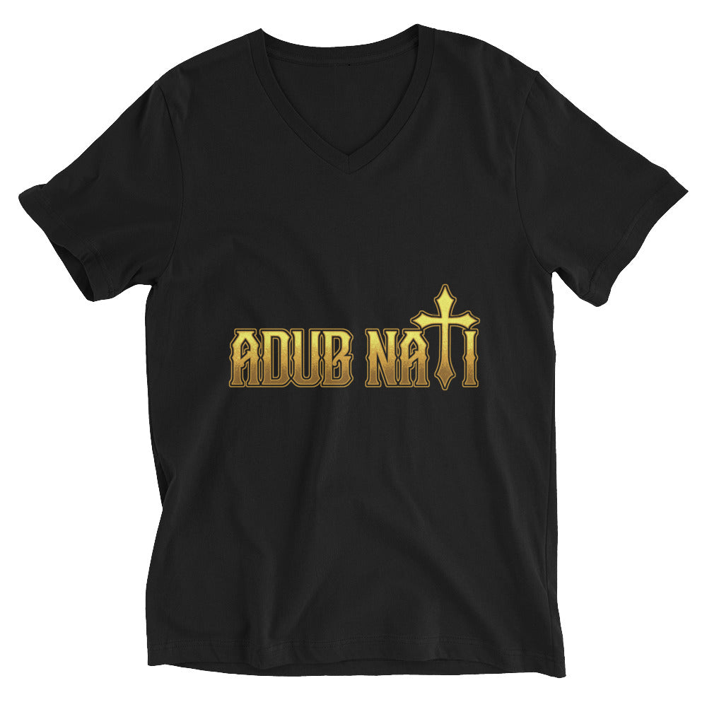 Adub Nati Faith over Fear Unisex Short Sleeve V-Neck T-Shirt