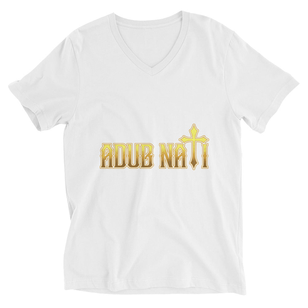 Adub Nati Faith over Fear Unisex Short Sleeve V-Neck T-Shirt